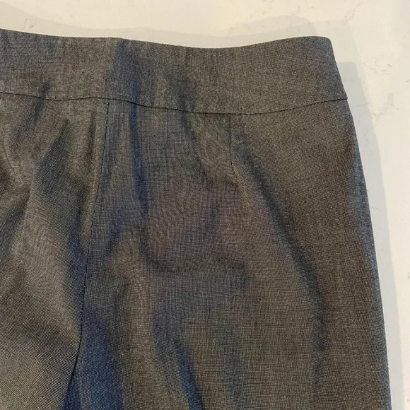 Jones NY Collection Stretch Wide Leg Mid Rise Poly Blend Pants Black Grey Sz 4 - Picture 9 of 13